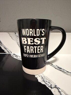 FUNNY COFFEE MUG TALL GAG GIFT FOR FATHERS DAY